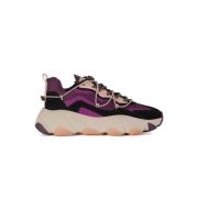 Zwarte/Prune Oversize Zool Sneakers ASH , Purple , Dames