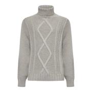 Luxe Sweaters Collectie Brunello Cucinelli , Gray , Heren