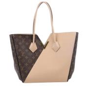 Pre-owned Leather handbags Louis Vuitton Vintage , Beige , Dames