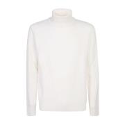 Witte Coltrui Gebreide Kleding voor Mannen Roberto Collina , White , H...