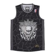 Basketbal Skeleton Tanktop Zwart Propaganda , Black , Heren