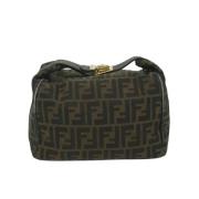 Pre-owned Canvas handbags Fendi Vintage , Brown , Dames