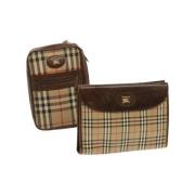 Pre-owned Cotton clutches Burberry Vintage , Beige , Dames