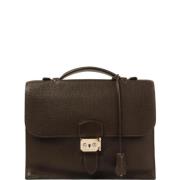 Pre-owned Canvas handbags Hermès Vintage , Brown , Dames