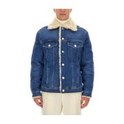 Klassieke Denim Jack voor Mannen Ami Paris , Blue , Heren