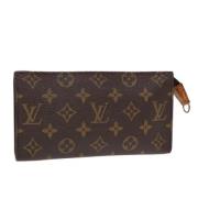 Pre-owned Canvas pouches Louis Vuitton Vintage , Brown , Dames