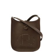 Pre-owned Canvas shoulder-bags Hermès Vintage , Brown , Dames