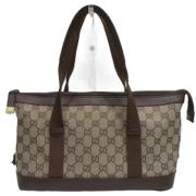 Pre-owned Canvas handbags Gucci Vintage , Brown , Dames