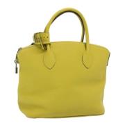 Pre-owned Leather totes Louis Vuitton Vintage , Yellow , Dames