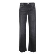 Wijde Pijp Jeans Re/Done , Black , Dames