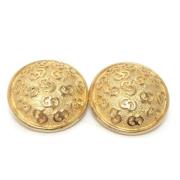 Pre-owned Metal earrings Dior Vintage , Yellow , Dames