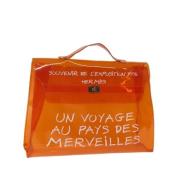 Pre-owned Fabric handbags Hermès Vintage , Orange , Dames