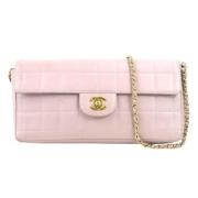 Pre-owned Leather shoulder-bags Chanel Vintage , Pink , Dames