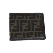 Pre-owned Canvas wallets Fendi Vintage , Black , Dames