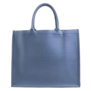 Pre-owned Leather totes Dior Vintage , Blue , Dames