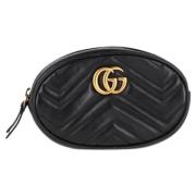 Pre-owned Leather handbags Gucci Vintage , Black , Dames