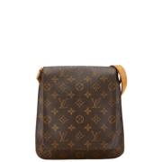 Pre-owned Canvas shoulder-bags Louis Vuitton Vintage , Brown , Dames