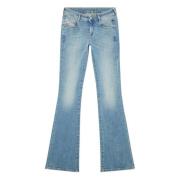 Boot-cut jeans voor vrouwen Diesel , Blue , Dames