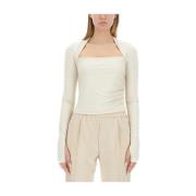 Slim Fit Longsleeve Top Helmut Lang , Beige , Dames