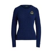 Stijlvolle Gebreide Collectie Ralph Lauren , Blue , Dames