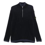 Wollen Coltrui voor Mannen Stone Island , Black , Heren