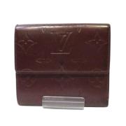 Pre-owned Leather wallets Louis Vuitton Vintage , Red , Dames