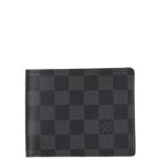 Pre-owned Canvas wallets Louis Vuitton Vintage , Gray , Dames