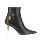 Elegante Leren Haklaarzen Tom Ford , Black , Dames