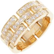 Pre-owned Metal rings Cartier Vintage , Yellow , Dames