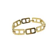 Pre-owned Metal bracelets Dior Vintage , Yellow , Dames