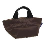 Pre-owned Canvas handbags Burberry Vintage , Brown , Dames