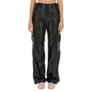 Wijde Cargo Broek voor Vrouwen Msgm , Black , Dames