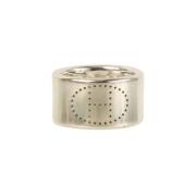 Pre-owned Silver rings Hermès Vintage , Gray , Dames