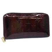 Pre-owned Leather wallets Louis Vuitton Vintage , Purple , Dames