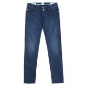 Slim Fit Stretch Jeans Tramarossa , Blue , Heren