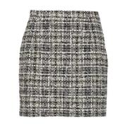 Grijze Korte Rok Damesmode Alessandra Rich , Gray , Dames