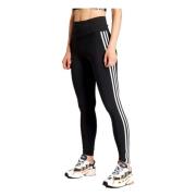 Leggings Adidas , Black , Dames