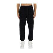 Logo Joggingbroek Casual Stijl Dolce & Gabbana , Black , Heren