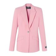 Klassieke Wol Blazer Versace , Pink , Dames