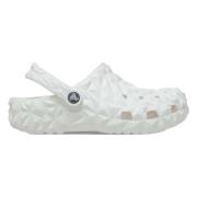 Klassieke Geometrische Klomp Crocs , White , Heren