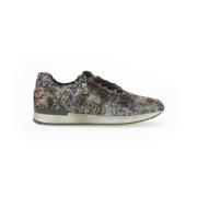 Zwarte sneakers met print Gabor , Multicolor , Dames