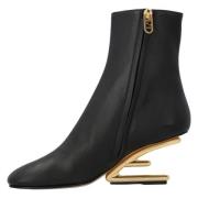 Leather boots Fendi , Black , Dames