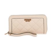 Stijlvolle Kaarthouder Portemonnee Guess , Beige , Dames