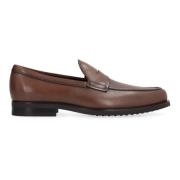 Klassieke leren loafers Tod's , Brown , Heren