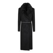 Omkeerbare jas voor veelzijdige stijl Patrizia Pepe , Black , Dames