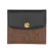 Luxe Paisley Print Portemonnee Etro , Black , Dames