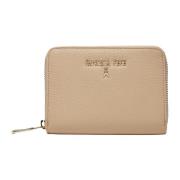 Beige Zip Around Portemonnee met Fly Details Patrizia Pepe , Beige , D...