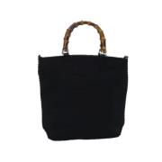 Pre-owned Canvas handbags Gucci Vintage , Black , Dames