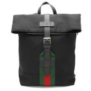 Pre-owned Canvas backpacks Gucci Vintage , Black , Dames