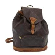 Pre-owned Canvas backpacks Louis Vuitton Vintage , Brown , Dames